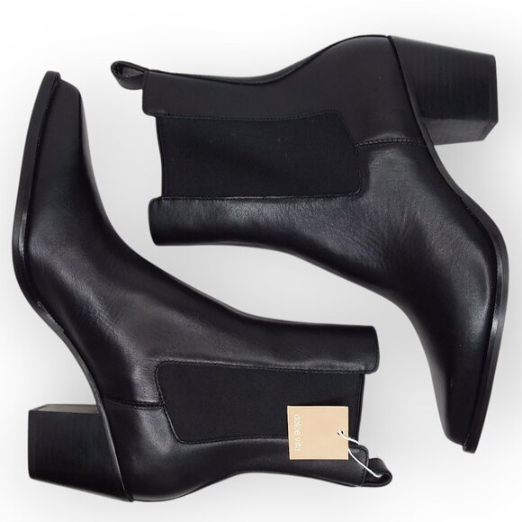 Dolce Vita Shadie H2O Bootie Black Leather Size 7 Pointed Toe Western Boho NWT - Picture 7 of 13